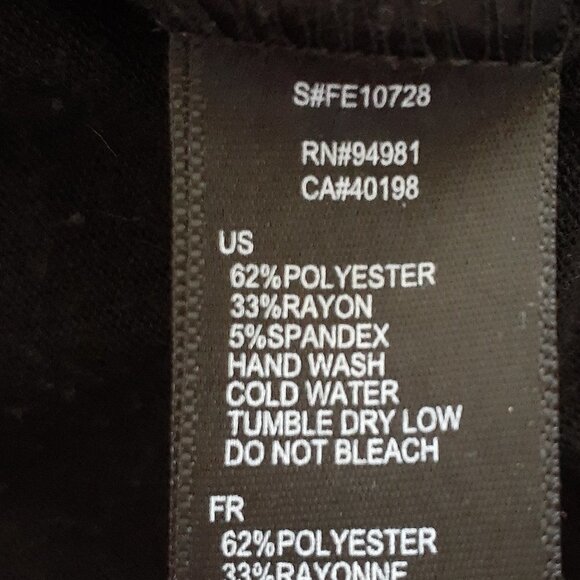 WOMEN'S TWENTY ONE Sleeveless Cardigan; Size Small; Black - Picture 5 of 5